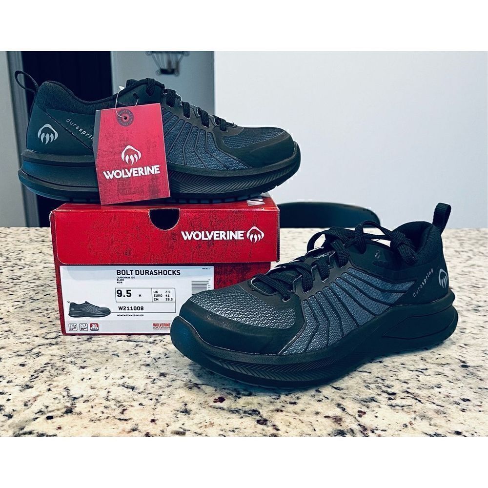 WOLVERINE Women's Bolt DuraShocks Construction Shoe